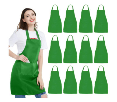 Delantal De Cocina Verde Para Mujer Con Bolsillos Para Secarse Las Manos Bolsillo Grande Impermeable Para Cocinar Y Hornear 88918333