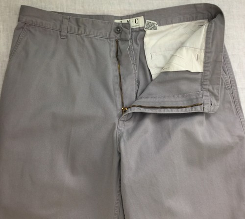 INC International Concepts Pants Mens 36/34 Gray Flat Front Cuffed CWE160411/CB1 - Picture 5 of 12