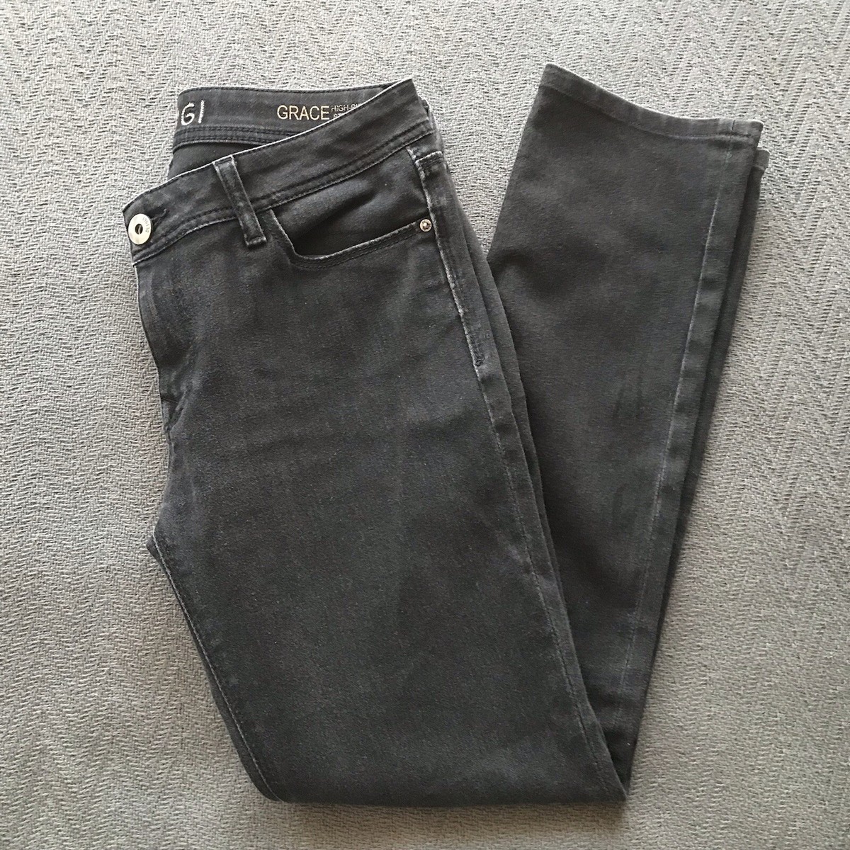 DL1961 Grace High Rise Straight 4Way Stretch Comfort Denim Jeans