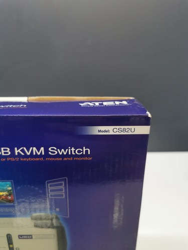 ATEN 2-PORT-PS/2-USB KVM Switch CS82U Neuf / New - 第 3/7 張圖片