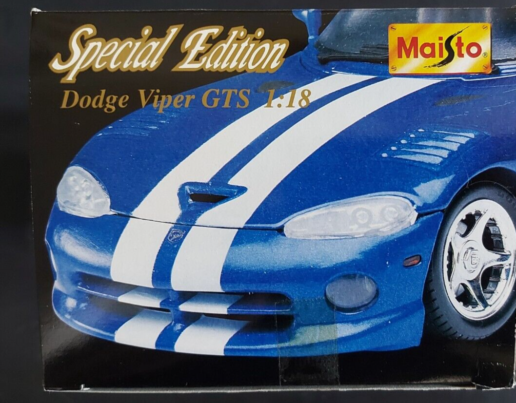 Dodge Viper GTS 1996 Maisto Special Edition 1/18 Scale Diecast Model 31832