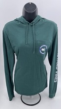 Vineyard Vines Green Long Sleeve Hooded Edgartown Pocket T-Shirt Unisex Size XS