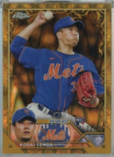 2023 TOPPS GILDED COLLECTION METS KODAI SENGA /25 RAYWAVE GOLD ETCH #73 RC