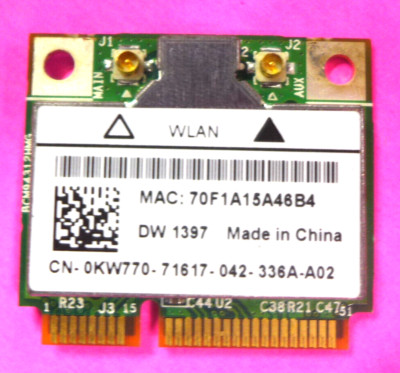 (Lot of 36)Broadcom WLAN Mini Wifi Card DW1397 Dell KW770
