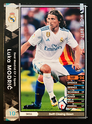 2017-18 Panini SEGA WCCF # 252 Luka Modric Real Madrid black 2017-18 Panini SEGA WCCF # 252 Luka Modric Real Madrid black