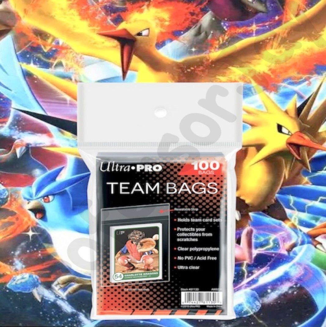 bags for pokemon cards Pokmon and Poke Ball Gift Bags, Assorted Sizes - Gift uncommons) BCW Resealable Team Set Bags