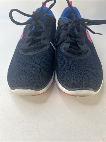Skechers Womens Lite weight memory foam dark blue sneakers size 9.5 - Picture 5 of 8