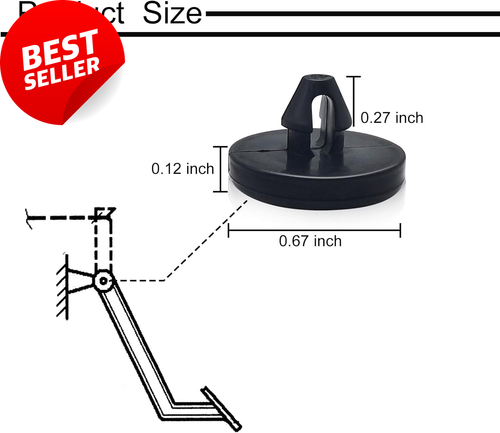 4PCS Brake Pedal Stopper Pads, Brake Light Switch Stopper for Car Truck, Black - Picture 2 of 12