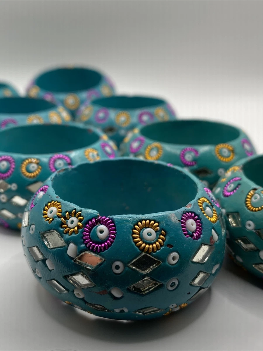 Teal napkin rings shop
