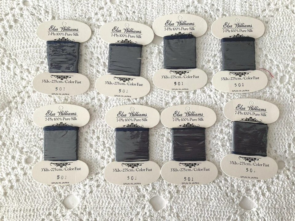 Elsa Williams Needlepoint Embroidery 7 Ply Silk Fibers Lot of 9 Cards 501 & 502 - Image 4 of 4