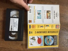 CASSETTE VIDEO VHS DESSIN ANIME TINTIN 2 av integrales coke en stock + tibet