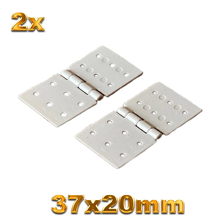 ✅ 2x Nylon Scharnier 37x20 mm RC Flugzeug Segel Airplane Ruder Aileron Querruder - Bild 2 von 4