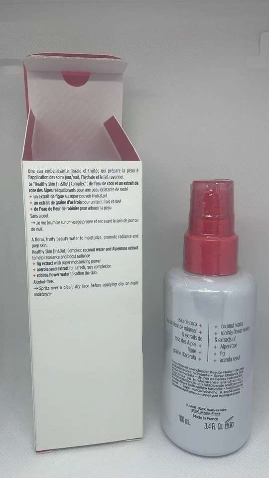 Niebla corporal hidratante Clarins RE-FRESCA agua de coco y extracto de rosa alpina 3,4 oz Foto 4 de 4