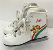 Youth Ice Skates Care Bears-Size 11J Double Blade-RARE VINTAGE-SHIPS N 24 HOURS