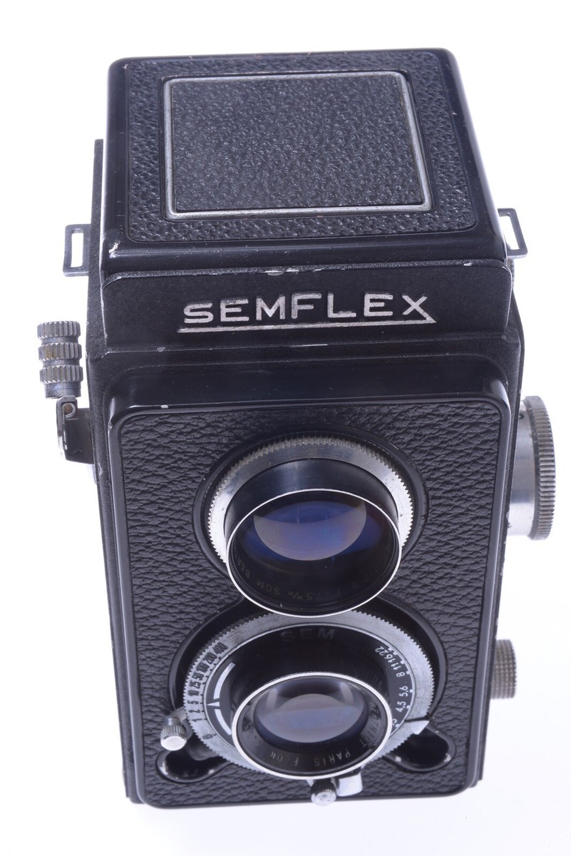 Appareil Photo Semflex Avec Objectif Berthiot Anastigmat 75mm F/3.5 - Très Bon état