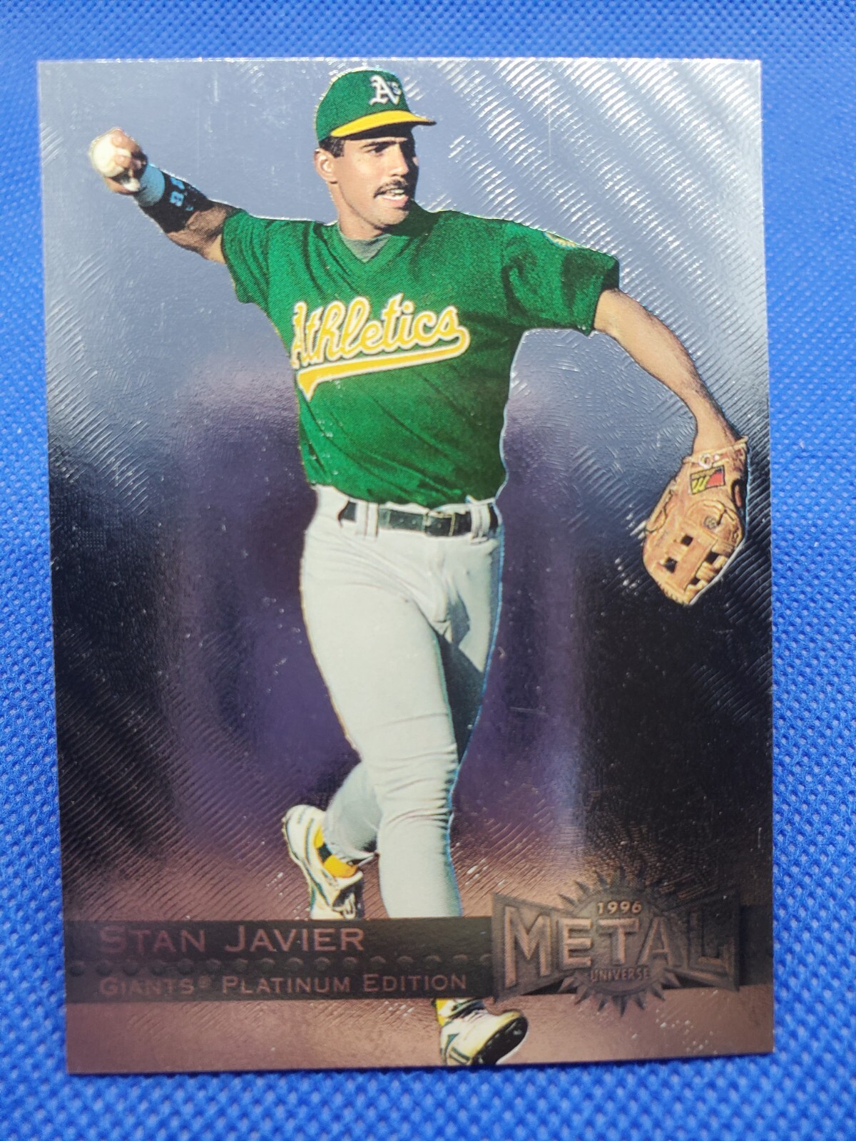 1996 Metal Universe Platinum STAN JAVIER card #243 SAN FRANCISCO GIANTS Baseball