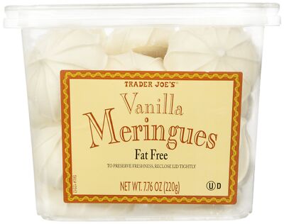 Trader Joe's Vanilla Meringues 7.76 oz Gluten Free Fat Free Light