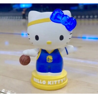 2025 Golden State Warriors Hello Kitty Bobblehead SGA 1/28/25 New