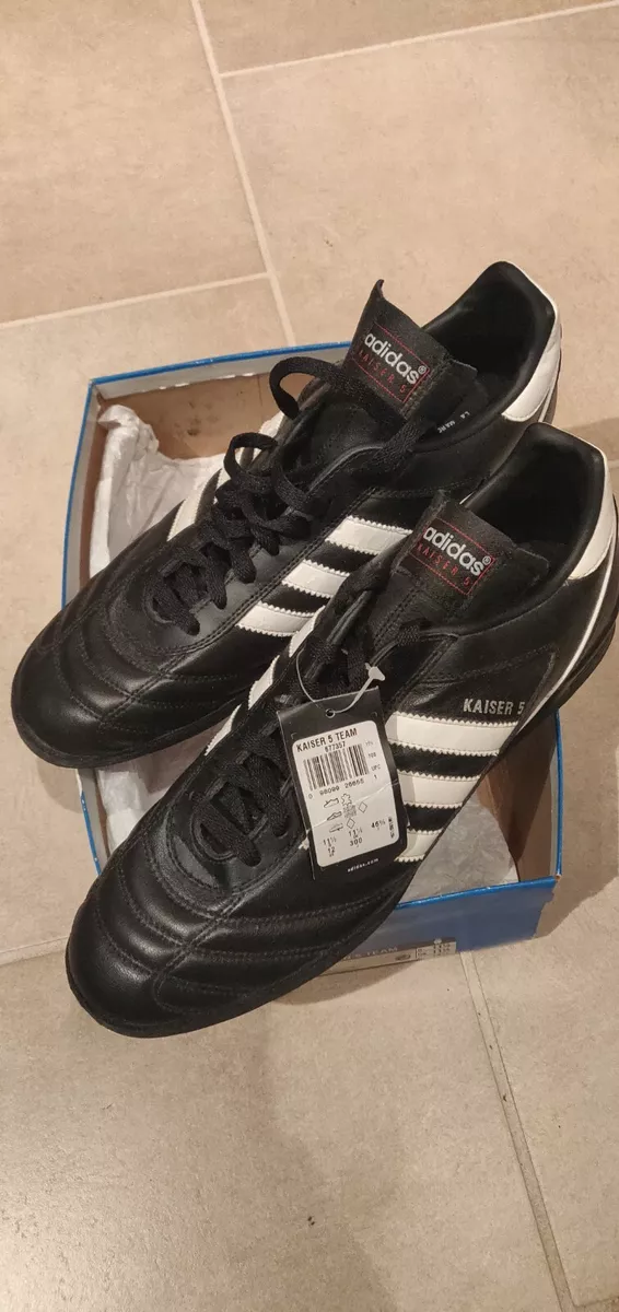 Adidas Kaiser 5 Team Soccer Indoor Leather Black White 12 | eBay