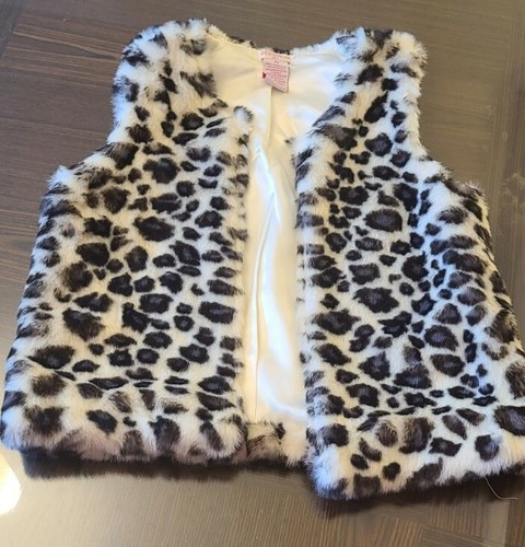 Girls Design 365 Faux Fur Cheetah Vest 