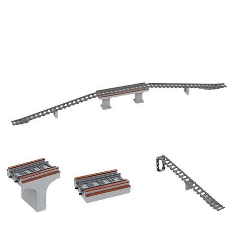 LEGO City Tracks 60205 Building Kit (20pcs) & 60238 Switch Tracks