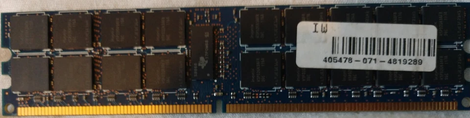 HYNIX 8x8GB 64GB RAM ECC DDR2 PC2-5300P HMP31GP7AFR4C-Y5AB -P/N 405478-071 - Image 4 of 4