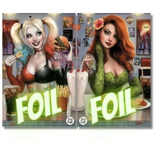 HARLEY QUINN #45 & POISON IVY #27 EXCLUSIVE CONNECTING FOIL VIRGIN SET - SZERDY