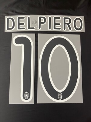 Flocage Italia 2002 Away – Nom Del Piero #7, Transfert Thermocollant, Bleu