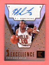 B.J. ARMSTRONG 2017-18 ESSENTIALS CALLED TO EXCELLENCE AUTOGRAPH AUTO /49 BULLS 