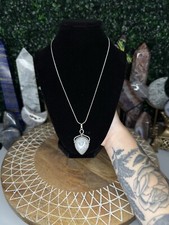 Clear Quartz Amulet Necklace Crystal Jewelry, Protection