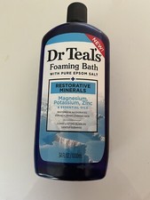 Dr Teal's Foaming Bath with Pure Epsom Salt, Soften  Moisturize 34 oz