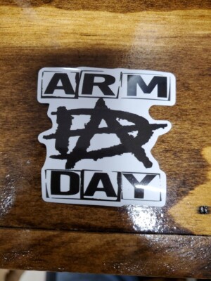 AD ARM DAY STICKER Wrestling Sticker WWE WWF WRESTLER Laptop Sticker ...