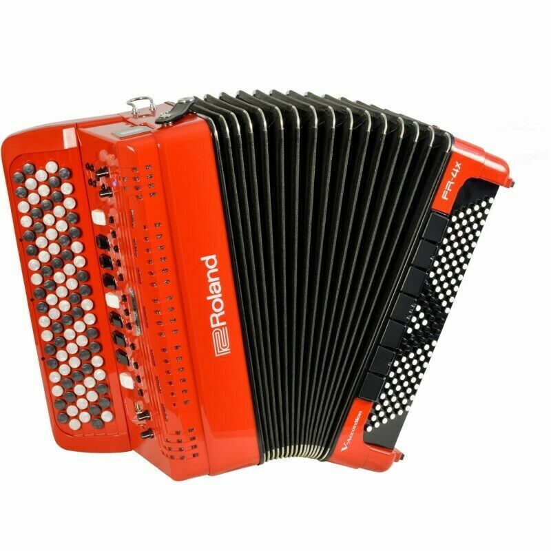 Nice New Roland FR-4XB RD V-Accordion Button Keyboard - Color Red - Italy Made 