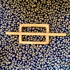 Wood hair stick barrette wooden