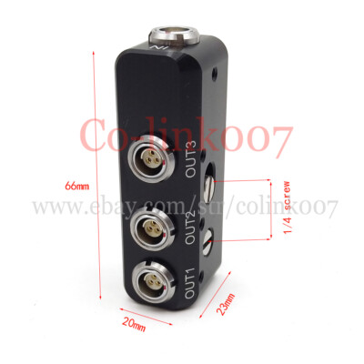 RS 3pin Power Splitter, 3 port 0F 3pin Power Splitter for ARRI RED Camera