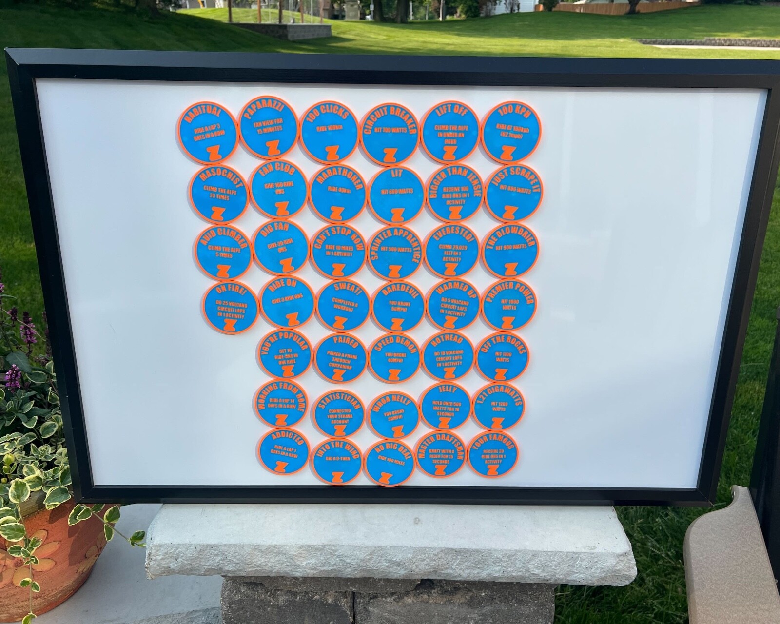 Zwift Cycling Achievement Badges with Flippable 39 total eBay