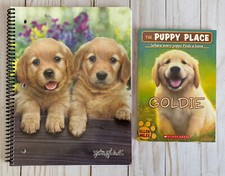 Golden Retriever Puppies Spiral Notebook  The Puppy Place Chapter Book New Read