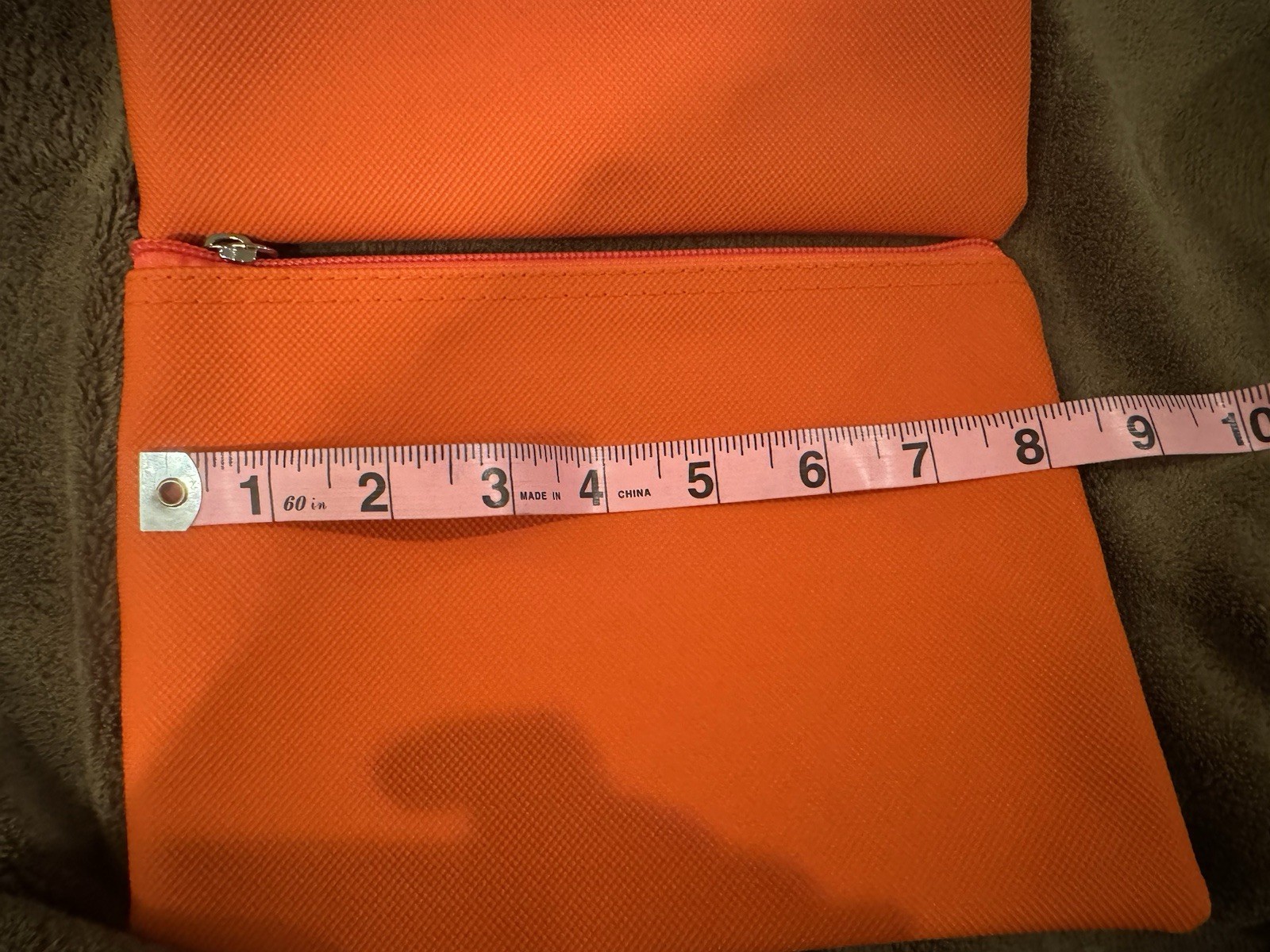 2! Turkish Airlines Lacoste Orange Amenities Kit Travel  Pouch Bag Empty thumbnail 5