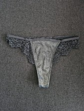 Knickers Panties Size S blue Lace Soft Cotton Feel Thongs😊New Super Cute