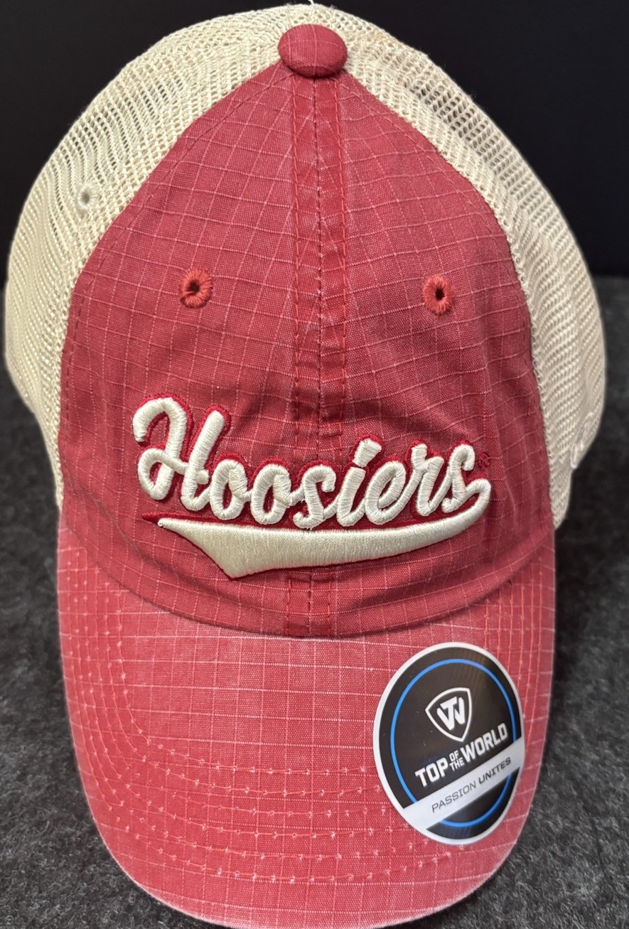 Red Mesh Ncaa Adjustable Cap