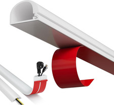 Mini White Conduit Trunking(2M), Trunking for Electric Cables,Flexible Wire Cove