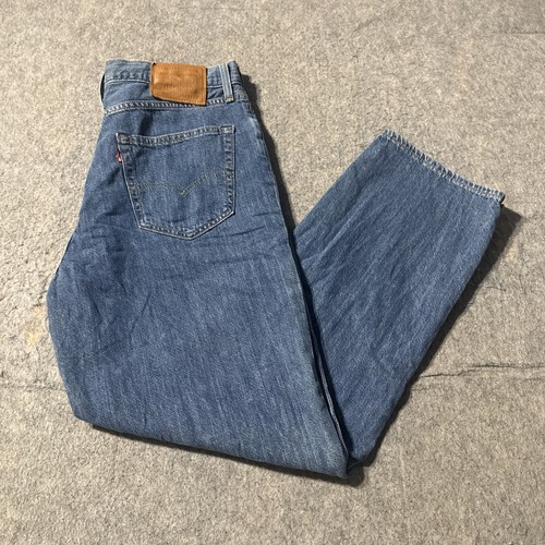 Levi's Premium 568 Jeans Men 33x30 Blue Big E Loose Straight Denim Med Wash