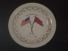 Vintage Augusta GA Civil War Centennial Souvenir Plate Flags Souvenir