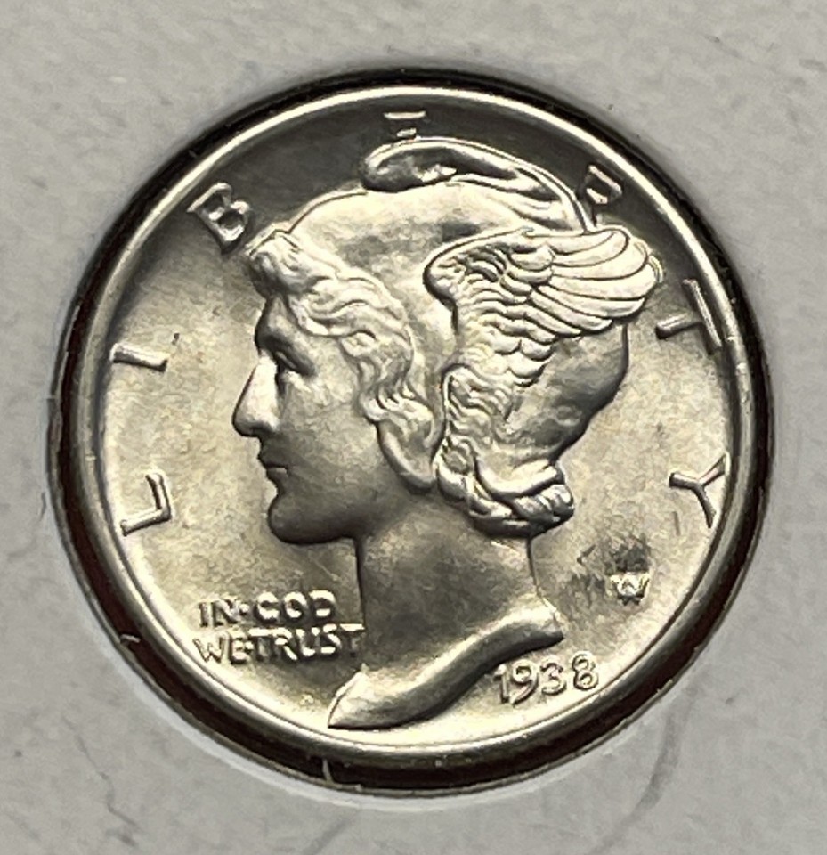 1938 P Mercury Silver Dime, Gem Uncirculated, FSB. | eBay