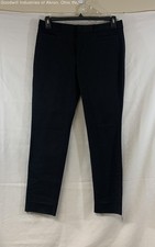 Banana Republic NWT Black Classic Sloan Unhemmed Ankle Pants Women's Size 8
