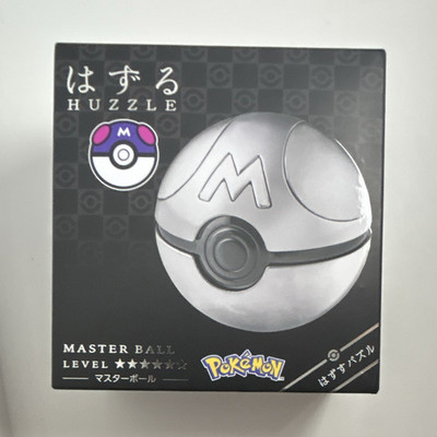 Hanayama Huzzle Pokemon Master Ball Metal Brain Teaser Puzzle Level 7
