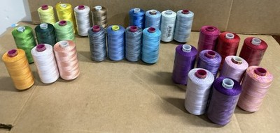 Lot 27 Mixed Spools - Wonderfil Tutti  Egyptian Tutti Mixed Weight Cotton Thread