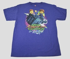 Lego Youth Boys Space Raptor Squadron Heather Blue Tee Shirt New XL