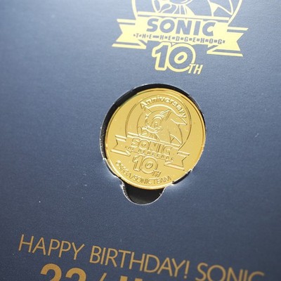 SEGA SONIC THE HEDGEHOG 10th Anniversary SPECIAL CD with Medal