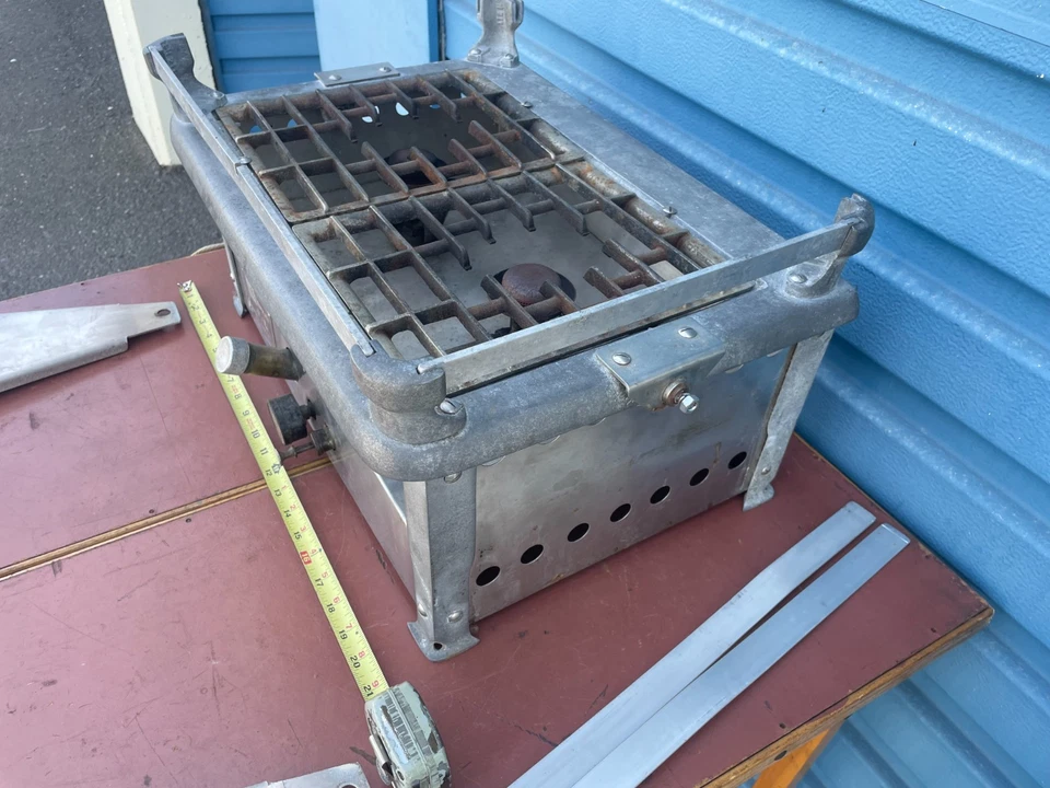 Rara stufa marina cardanica 2 fuochi a cherosene Primus vintage Shipmate - Immagine 3 di 4